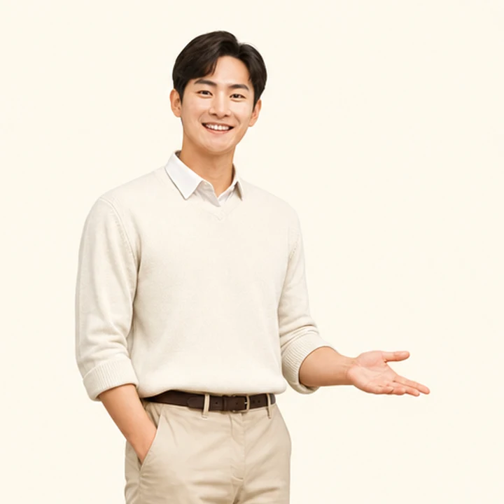 무보증 장기렌트카 상담 신청을 안내하는 담당자